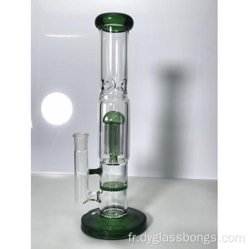 Bongs en verre avec nid d&#39;abeilles et percolateurs de type arbre